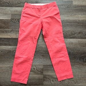 J. Crew Women’s Cafe Capri Sz 0 pants Coral color spring ready